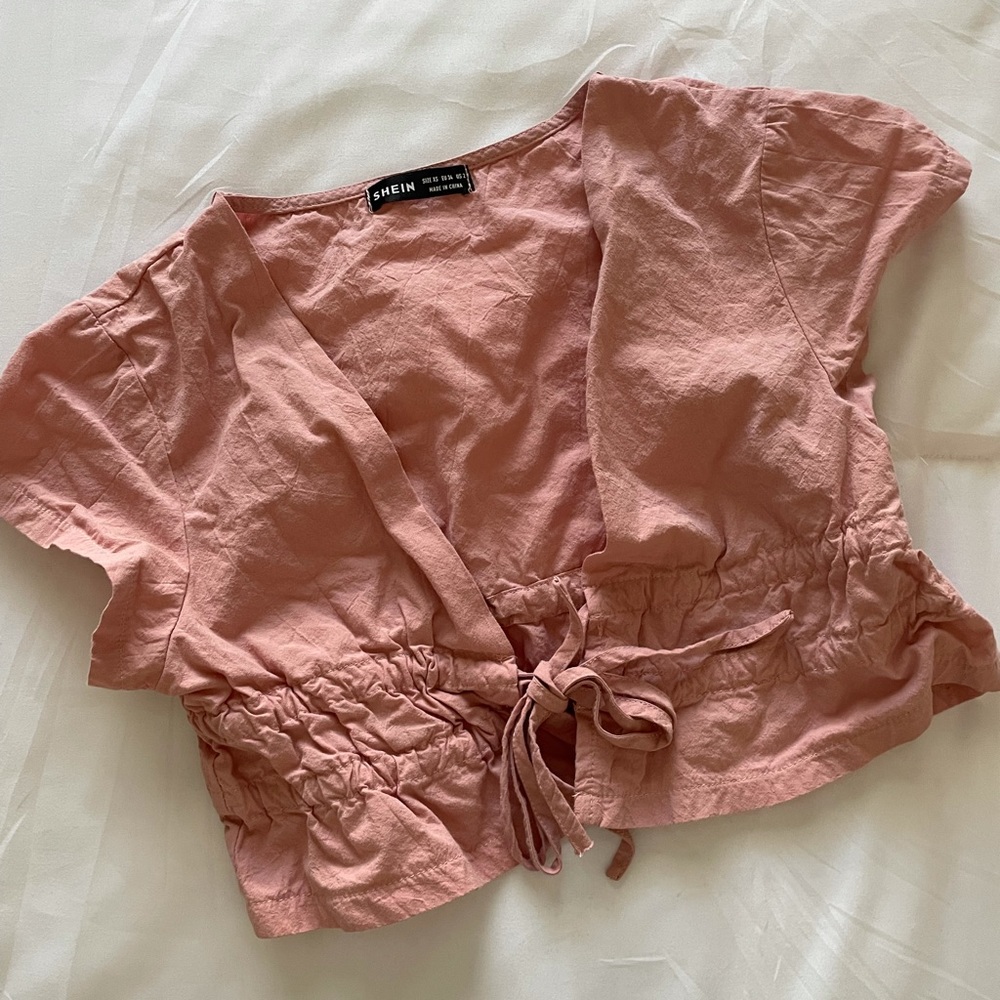 SHEIN Pink Crop Top